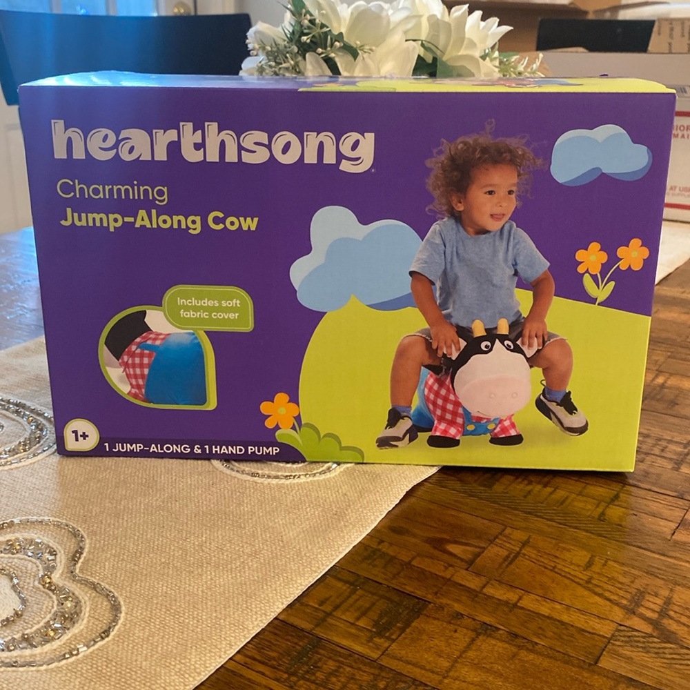 Jump along cow